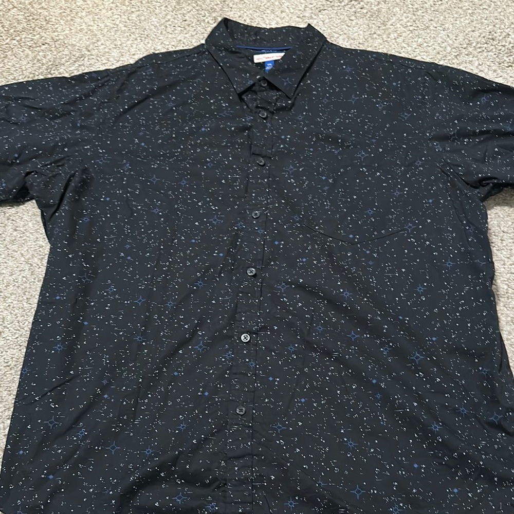Apt. 9 Black Casual Button Down Shirt